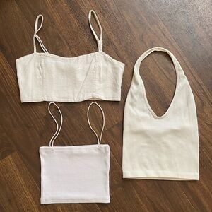 Women’s White Tops Set- size small